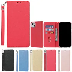【在庫処分】ケース 手帳型 ケース For iPhone iPhone 15 15 caseストラップ付き PU皮革 For 明るい色 For 内蔵マグネット 携帯カバー iPhone15 カードポケット アイフォン スタンド機能 便利 Eastwave レッ
