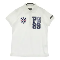 サイズ：1 PEARLY GATES パーリーゲイツ  半袖ポロシャツ　ワッペン  ホワイト系 [240101520528] ゴルフウェア レディース ストスト