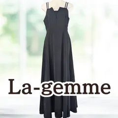 USED La-gemme キャミロングワンピース チャコール Ｌサイズ レディース ラジエム