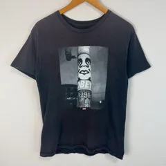 OBEY オベイ Tシャツ 半袖 クルーネック グラフィック系 プリントT ロゴ フェード 色落ち ブラック Sサイズ メンズ 古着 ストリートのサムネイル