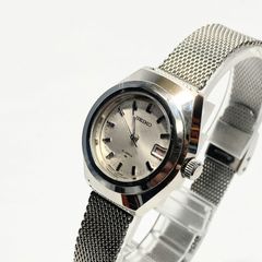【稼働品】SEIKO　腕時計　機械式　21石　デイト　ラウンド　3針