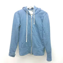 ◇ allureville アルアバイル フーディー フルジップ 無地 裏毛 長袖 パーカー サイズ2 ネイビー レディース E  【1310130048124】