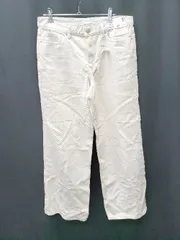 ◇ ◎ ●未使用● UNIQLO ユニクロ バギーパンツ ジーンズ サイズウエスト27 オフホワイト系 レディース P  【1408200046696】