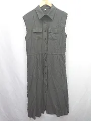 ◇ ⊂　美品 ダークエンジェル 女性 - ロング ノースリーブ胸ポケットワンピース サイズL ブラック系 レディース E  【1507080003451】