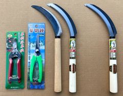 【選べる園芸よりどりセット！長期保管品超特価！】  智光改良鋸鎌+各4種から選べる計2本セット