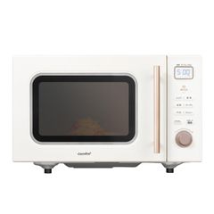COMFEE' オーブンレンジ 16L フラットテーブル ヘルツフリー 全国対応 自動メニュー搭載 消音モード 角皿付き 杏色 CF-EA161-AY 【メーカー1年】