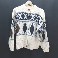 ◇ Doula Doula ドゥーラドゥーラ フロントボタン ニット カジュアル 長袖 カーディガン 表記なし アイボリー レディース E  【1309040063907】