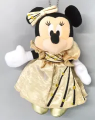 【中古】ぬいぐるみ ミニーマウス (ファンタジーランド・フォレストシアター/ゴールド) ぬいぐるみバッジ  「ディズニー」 