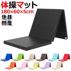 KaRaDaStyle 体操 マット プレイマット 折りたたみ ストレッチマット エクササイズ ベビーマット トレーニング 鉄棒 跳び箱 リングフィット 運動 子供 ヨガマット スポーツマット 防音 家庭用 180×60×5cm (3段折りたたみタイプ)