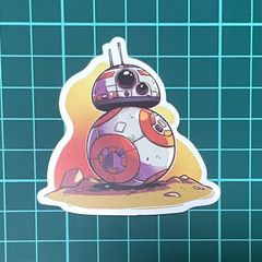 ST472 ステッカー シール スターウォーズ 映画 BB-8 ロボット スマホ