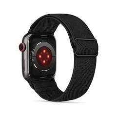 Tasikar 弾性スポーツソロループ コンパチブル (ブラック 38mm/40mm/)