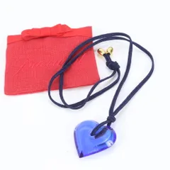 極美品 バカラ ハート クリスタル ネックレス ペンダント アクセサリー おしゃれ レディース ERE CP11-3【中古】