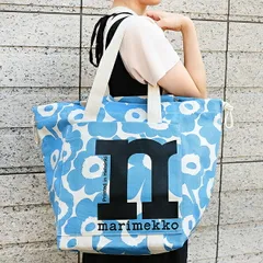 新品 マリメッコ Marimekko トートバッグ ウニッコ MONO CITY TOTE コットン/ライトブルー