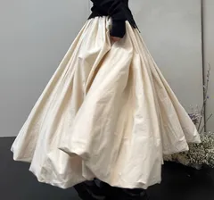 【4color】バルーンアンブレラスカート /ボリューム/ハイウエスト/ヘム　【KBT】