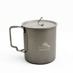 TOAKS　正規代理店　アウトドア　軽量化　チタンカップ　450ml（蓋付き）　CUP-450-C