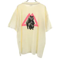 ヘインズ 80s 90s オールド バックプリント 半袖 シングルステッチ Tシャツ XL アイボリー系 Hanes BEETY-T アニマル サイ メンズ