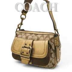 COACH コーチ ワンショルダー ショルダーバッグ ハンドバッグ シグネチャー キャンバス バックル メタリック スウェード スエード 肩掛け y2k