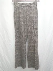◇ GLOBAL WORK グローバルワーク チェック柄 タックパンツ サイズS グレー マルチ レディース P  【1407260049043】のサムネイル