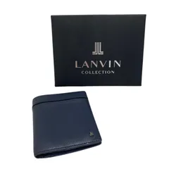 LANVIN ランバンコレクション　コンパクトウォレット　小型財布　ネイビー