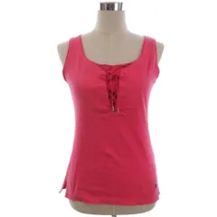 バーバリーブルーレーベル BURBERRY BLUE LABEL レースアップ カットソー ノースリーブ ピンク 38 M位 ■ECT
