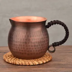 Amazon.co.jp: 松栄堂製 鎚起銅器 竹形花入れ 共箱黄布 茶道具