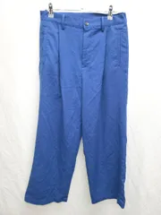 ◇ ⊂ MONO-MART モノマート タック ワイド パンツ サイズS ブルー メンズ P  【1409090039676】