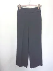 ◇ Θ UNITED ARROWS ユナイテッドアローズ センタープレス スラックス パンツ サイズ36 ネイビー レディース E  【1503040006791】