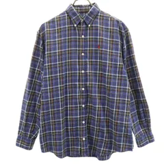 RALPH LAUREN ラルフローレン 長袖 ボタンダウンシャツ 170 ブルー キッズ 古着