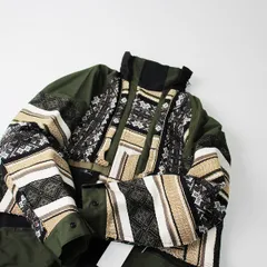 定価14.8万 2022SS sacai サカイ 22-02745M Rug Jacquard Blouson ラグジャガードブルゾン 1//カーキ メンズ ジャケット【2400013390460】のサムネイル