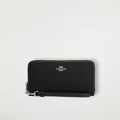 コーチ COACH ロング ジップ アラウンド ウォレット・シグネチャー ジャカード