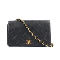 シャネル マトラッセ ショルダーバッグ ラムスキン ブラック レディース  CHANEL  中古 シャネル
