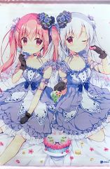 B2タペストリー こぼねちゃんとみるくちゃん 桃豆こまもち MochiPeach