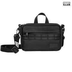 PRO CLUB TECH SHOULDER BAG【BLACK】 (Pro Club online store, bag, handbag, shoulder bag, crossbody bag, daily bag, logo, hip hop, B-style)