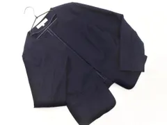 NATURAL BEAUTY BASIC ナチュラルビューティーベーシック ノーカラー ジャケット sizeM/紺 ◇■ レディース