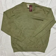 L.L.Bean コットンVネックニットセーター XL US古着