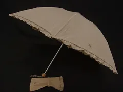 ●バーバリー　フリル　折り畳み傘　日傘雨傘兼用　アンブレラ　ノバチェック　ドット imgrc0077273793.jpg