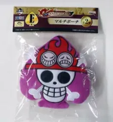 【中古】バッグ(キャラクター) ポートガス・D・エース(海賊マーク) マルチポーチ 「一番くじ ワンピース ヒストリーオブエース」 E賞