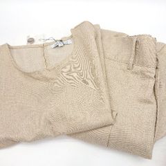 ◇ ⊂ BANNER SELECT バナーセレクト ノースリーブブラウス スラックス サイズS ベージュ レディース E  【1412090027635】