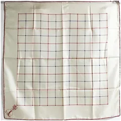 バーバリーズ シルク スカーフ アイボリー チェック 中古 ABランク