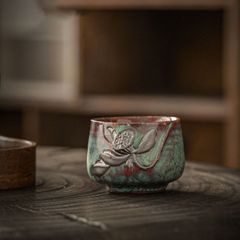 松の意匠 陶器 ぐい呑み 煎茶碗 - メルカリ