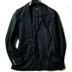 glamb★00s archive★初期 旧タグ★レイヤード風テーラードジャケット ベスト縫い付け ペイズリー裏地 黒 2 グラム Y2Kヴィンテージ 裏原