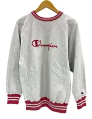 チャンピオン Champion 90s～ ヴィンテージ vintage 刺繍タグ リバースウィーブ REVERSE WEAVE US古着 USA製 リブライン スクリプトロゴ スウェット グレー Mサイズ 101MT-3461
