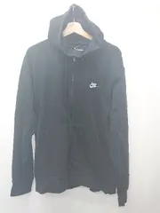 ◇ Θ NIKE ナイキ BV2649-010 フレンチテリー 長袖 フルジップ フーディ スウェット サイズXXL ブラック系 メンズ E  【1507160002268】