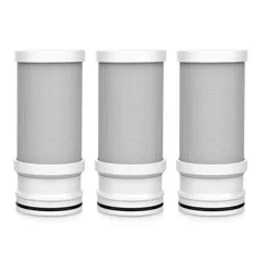 vortopt T1/T2専用 交換用カートリッジ3個セット T1T2-filter-3pack 交換用浄水フィルター NSF認証取得 高性能フィルター 簡単取付 1,500リットル｜3～6ヶ月使用