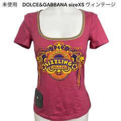 未使用　ドルチェアンドガッバーナ　DOLCE&GABBANA ヴィンテージ　カットソー　Tシャツ　XS レディース　S5Q529