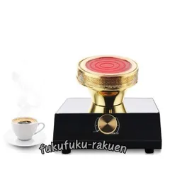 電気サイフォン コーヒー ヒーター、400Wポータブルハロゲンビームヒーターバーナー赤外線加熱 、ステンレス鋼ホームキッチンバーナーサイ
