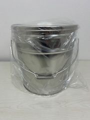 ミネックスメタル ステンレスフタ付バケツ 15L