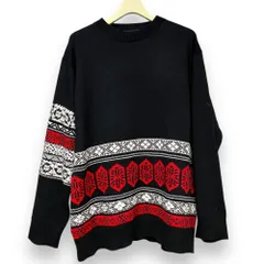 S'YTE YOHJI YAMAMOTO 5G Bulky Wool Nordic Crew Neck Pullover ニット サイズ3のサムネイル