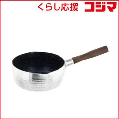【 新品 未開封 】 ベストコ 雪平鍋 片手鍋 18cm IH ガス火対応 ダイヤモンドコートマーブル アルミ 好味 NM291 未使用 送料無料のサムネイル