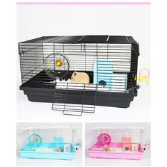 ハムスター ケージ 広い 鳥かご バードゲージ ハウス 小屋 籠 かご 大きい スターターキット ハムスターケージ 小動物 ゴールデン ジャンガリアン リスのサムネイル